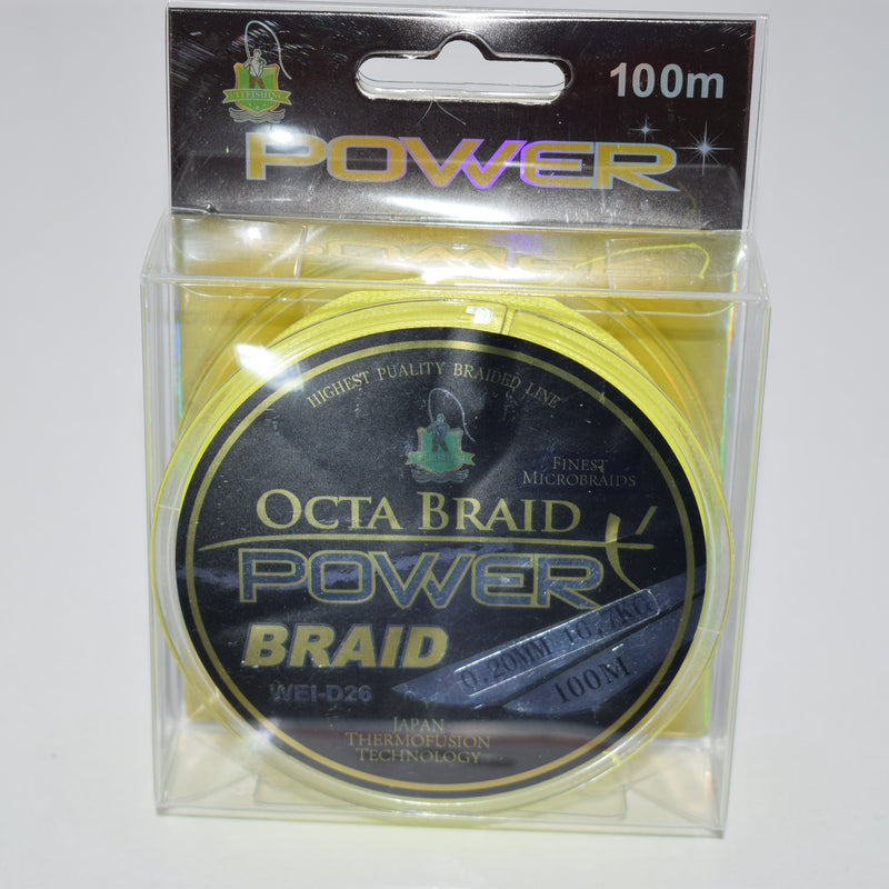 Плетеный шнур WEI-D26, Power Braid, 100м